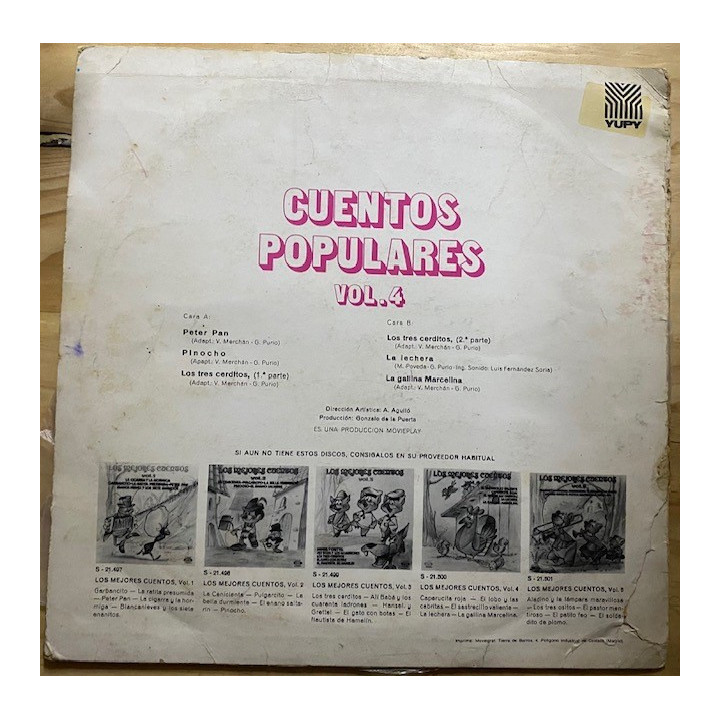 Cuentos populares Volumen 4 - España reverso