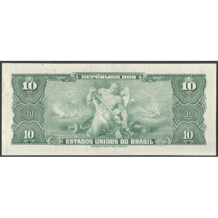 Brasil 10 Cruzeiros ND1963 Firma 12 P167b reverso