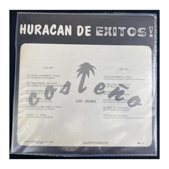Huracan de exitos - Colombia reverso