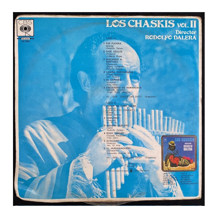 Los Chaskis Volumen II - Colombia 1976 reverso