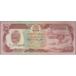 Afganistan 100 Afghanis 1991 P58c