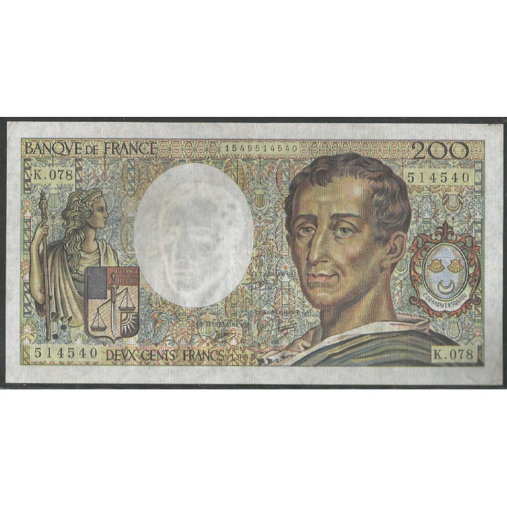 Francia 200 Francs 1990 P155d