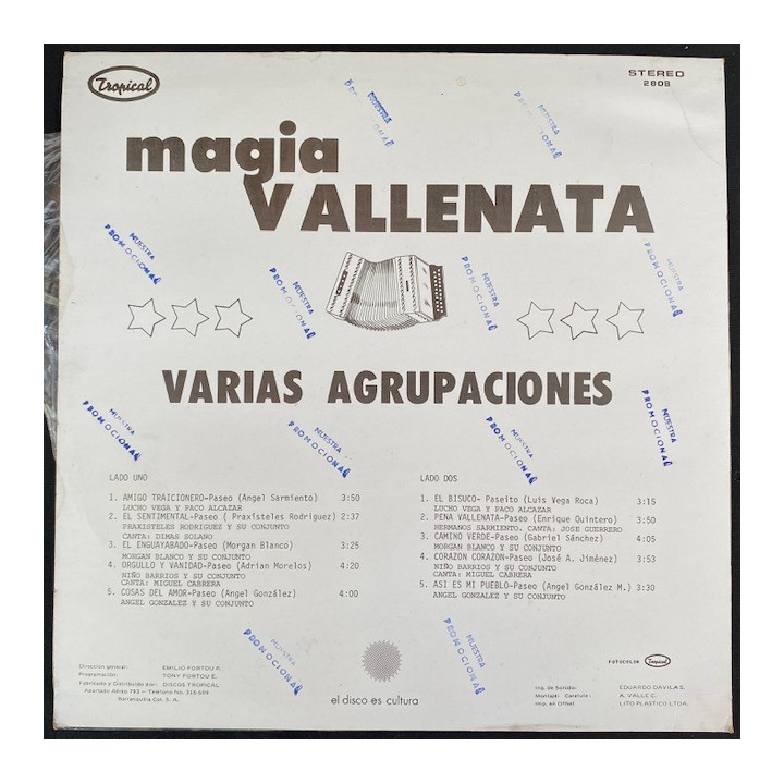 Magia vallenata - Colombia reverso