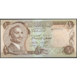 Jordania 1/2 Dinar ND1975-92 P17d