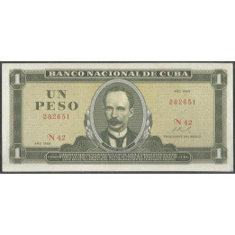 Cuba 1 Peso 1969 P102a