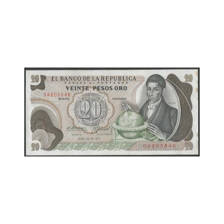 Billete de 20 Pesos 20 Jul 1977 BGW236