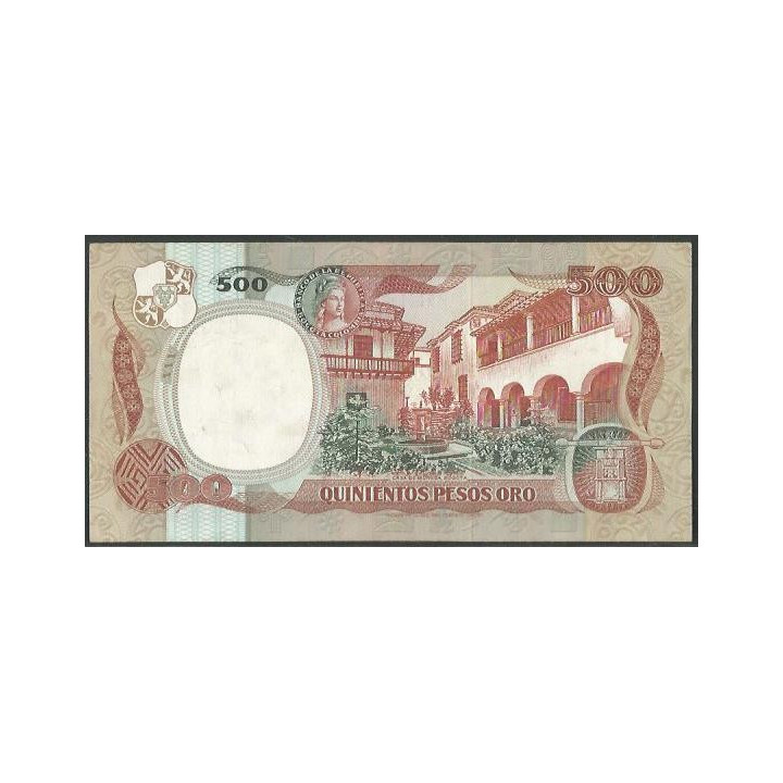 Billete de 500 Pesos 20 Jul 1981 BGW392 reverso