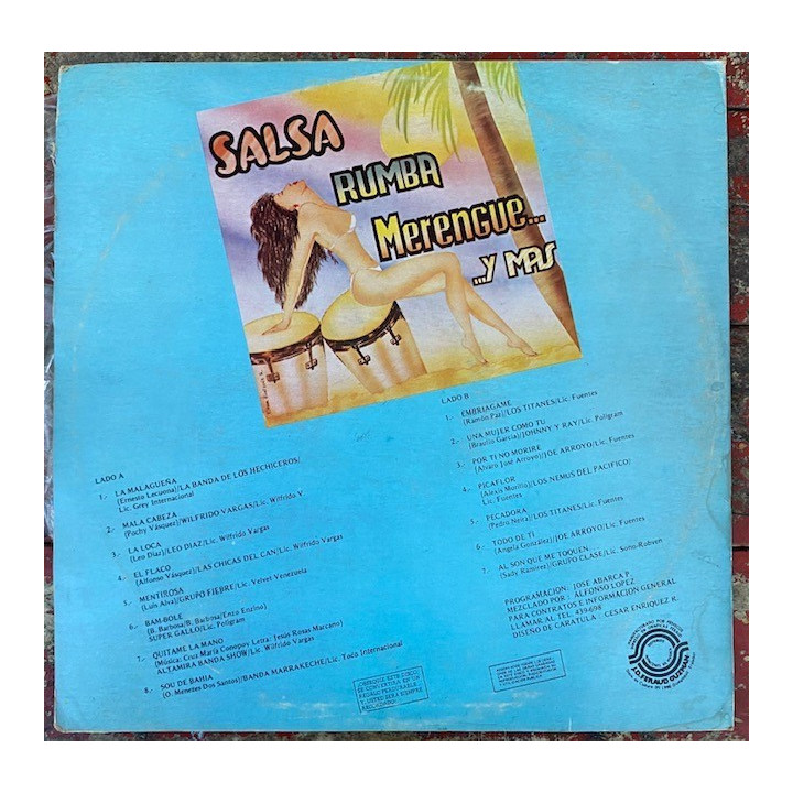 Salsa rumba y merengue Volumen 2 - Ecuador 1990 reverso