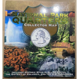 Mapa Whitman Coleccionador Parques nacionales con monedas 2010-2021