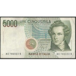 Italia 5.000 Liras 4 Ene 1985 P111b