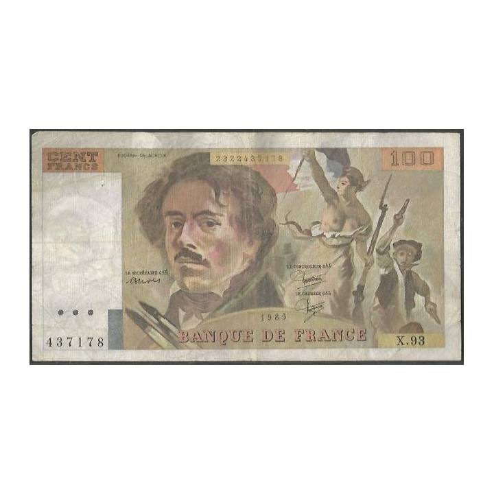 Francia 100 Francs 1985 P154b