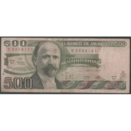 Mexico 500 Pesos 27 Ene 1981 Serie BH P75a
