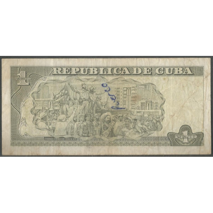 Cuba 1 Peso 2003 P121c reverso