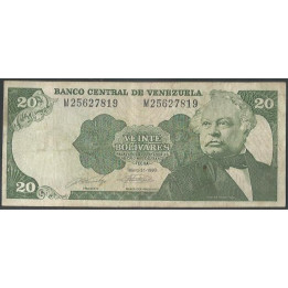 Venezuela 20 Bolivares 31 May 1990 M 8 Dig P63c