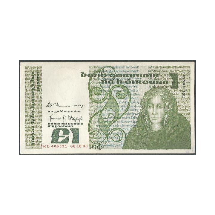 Irlanda 1 Pound 8 Oct 1980 P70b
