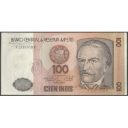 Peru 100 Intis 6 Mar 1986 P132b