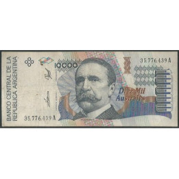 Argentina 10.000 Australes ND1989-91 Serie A P334a