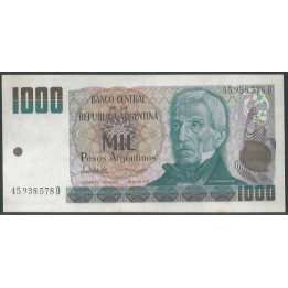 Argentina 1.000 Pesos Argentinos ND1983-5 Serie D P317b