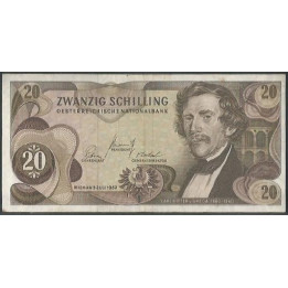 Austria 20 Schilling 2 Jul 1967 P142a