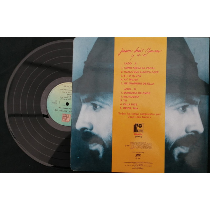 Juan Luis Guerra Grandes exitos - Colombia 1990 reverso