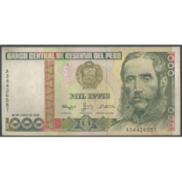 Peru 1.000 Intis 28 Jun 1988 P136b
