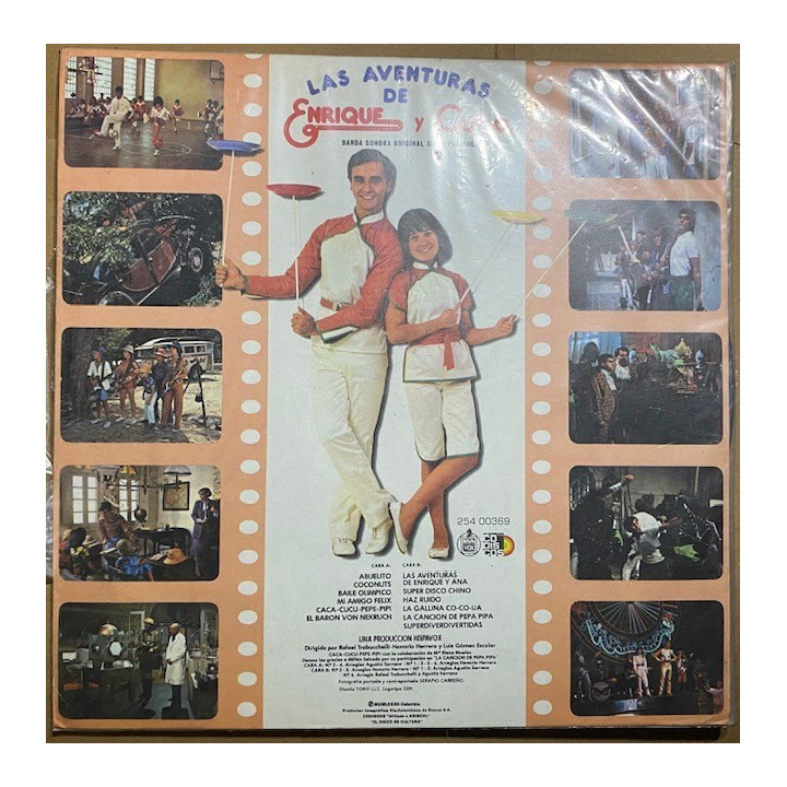 Las aventuras de Enrique y Ana - Colombia 1982 reverso