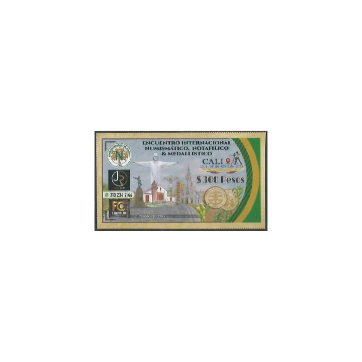 AsociacionNumismatica del Valle 300 pesos 13-14 Abr 2024