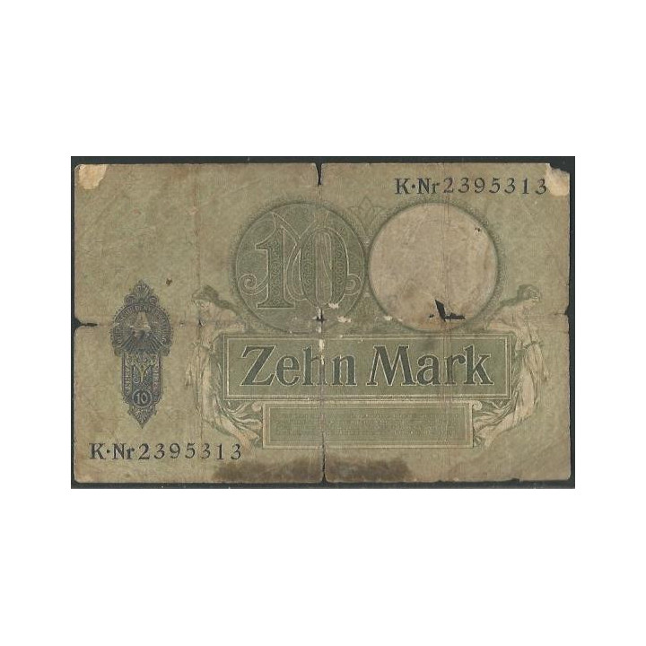 copy of Alemania 1/2 Mark 1948 P1a reverso