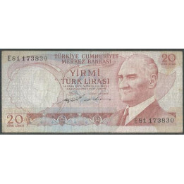 Turkya 20 Liras L1970 (1974) P187a