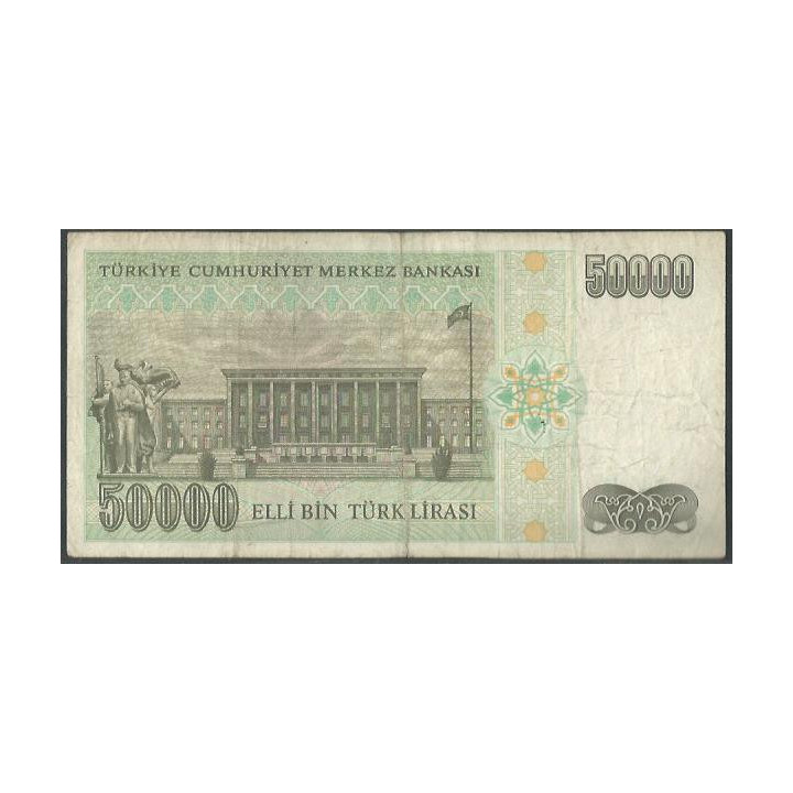 Turkya 50.000 Liras L1970 (1995) P204 reverso