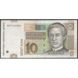 Croacia 10 Kuna 9 Jul 2012 P38b