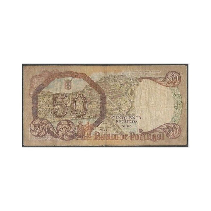 Portugal 50 Escudos 28 Feb 1964 P168 reverso