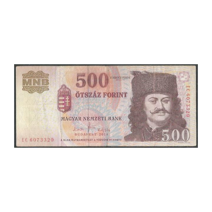 Hungria 500 Forint 2010 P196c