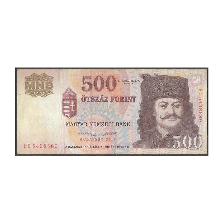 Hungria 500 Forint 2013 P196e