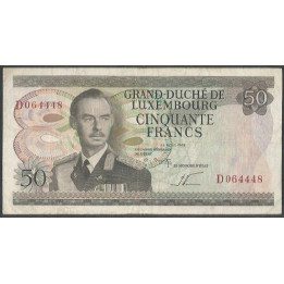 Luxemburgo 50 Francs 25 Ago 1972 P55b