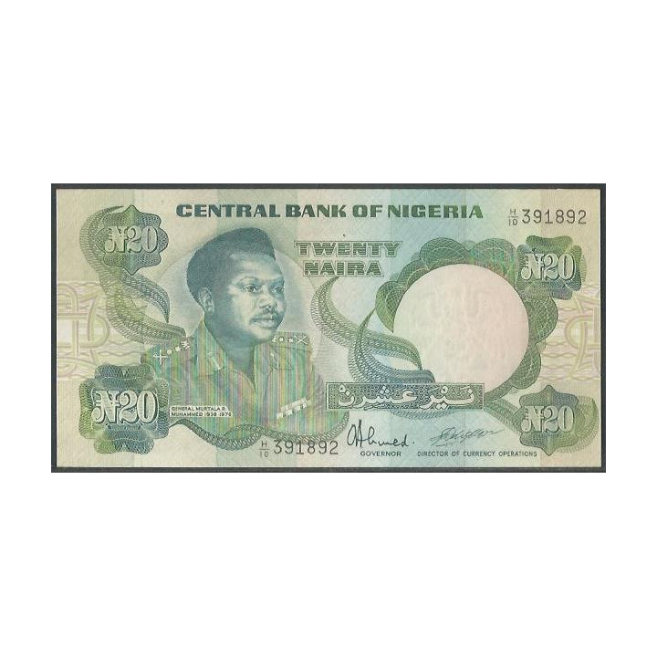 Nigeria 20 Naira ND1984-2000 Firma 9 P26d