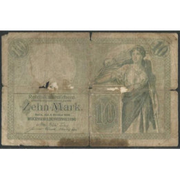 Alemania 10 Mark 6 Oct 1906 P9b