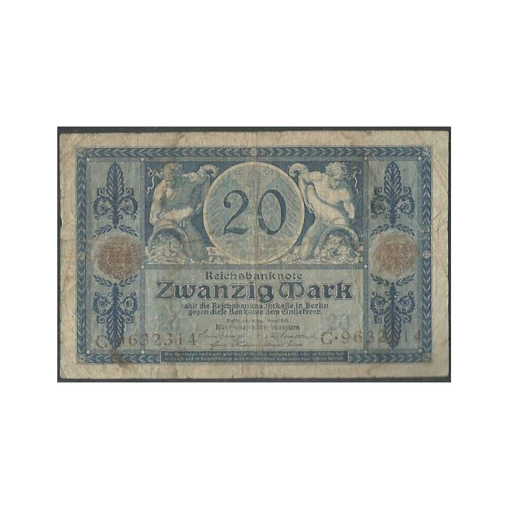 Alemania 20 Mark 4 Nov 1915 P63