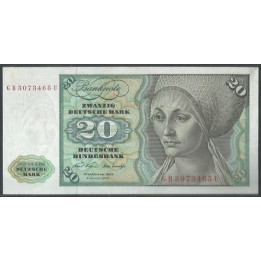 Alemania 20 Mark 2 Ene 1970 P32a