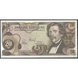 Austria 20 Schilling 2 Jul 1967 P142a