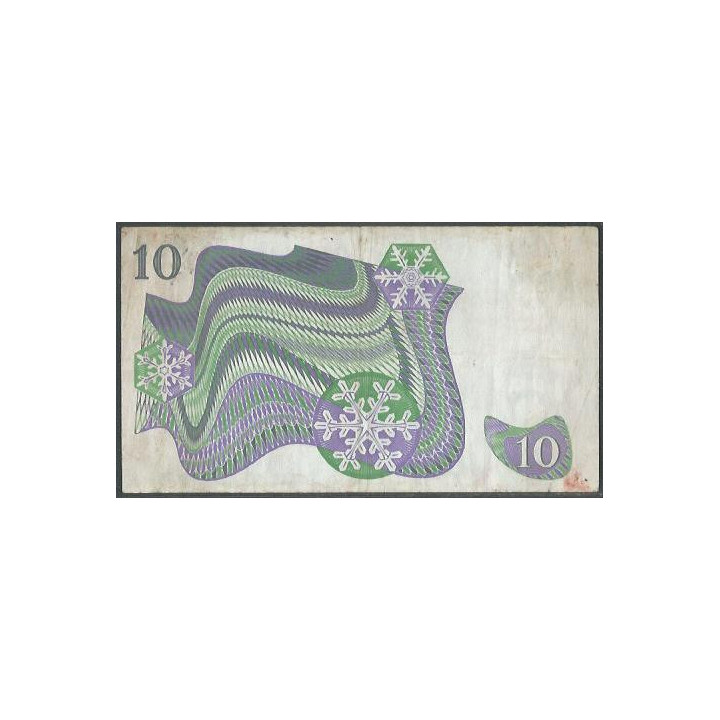 Suecia 10 Kronor 1987 P52e reverso