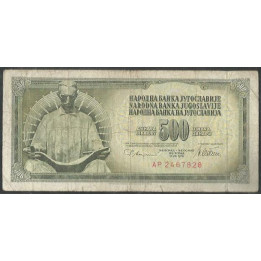 Yugoeslavia 500 Dinara 12 Ago 1978 P91a