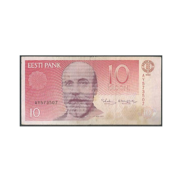 Estonia 10 Krooni 1992 P72b