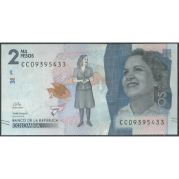 Billete de 2.000 Pesos 26 Jul 2022 Serie CC BGWNF2-