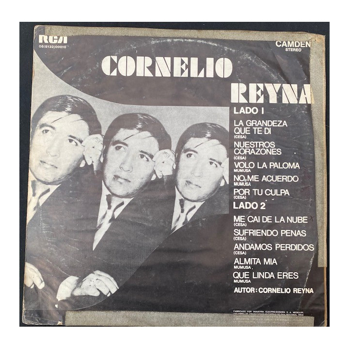 Cornelio Reyna - Colombia 1974 reverso