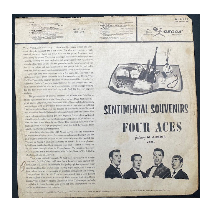 The Four Aces - Sentimental souvenirs - Colombia reverso