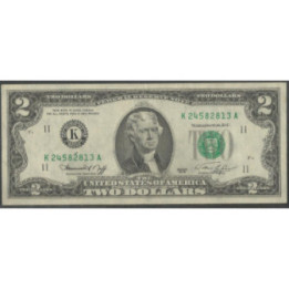 Estados Unidos 2 Dollars 1976 K P461