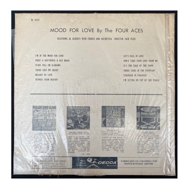 The Four Aces - Mood for love - Colombia reverso