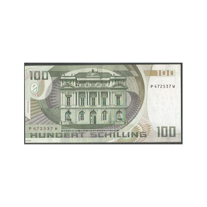 Austria 100 Schilling 2 Ene 1994 P150 reverso