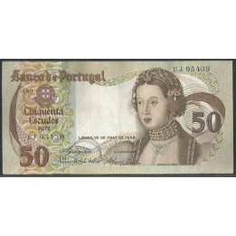 Portugal 50 Escudos 28 May 1968 P174a